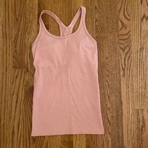 Lululemon ebb to street tank light pink size 6